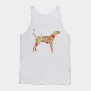 American Coonhound Dog Watercolor Painting Tank Top